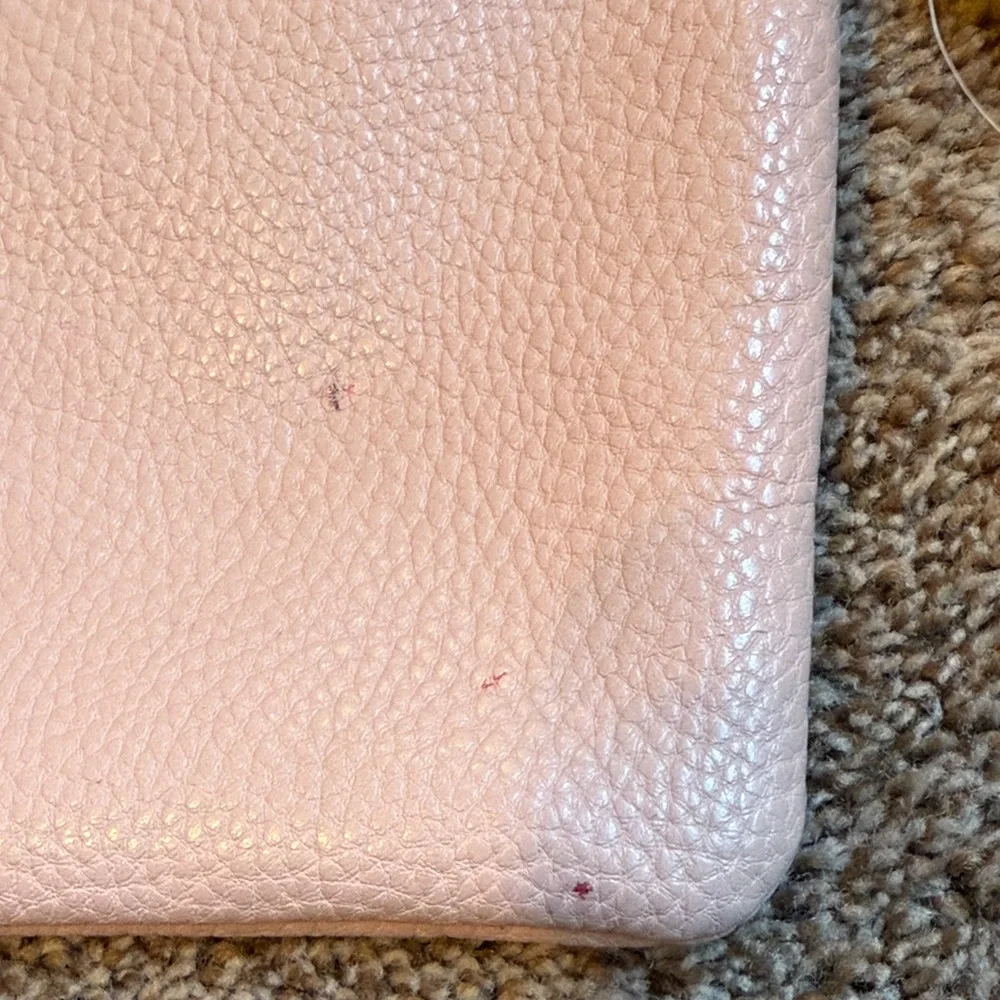 Steve Madden Vegan Leather Pink Cosmetic Bag 9”x6”